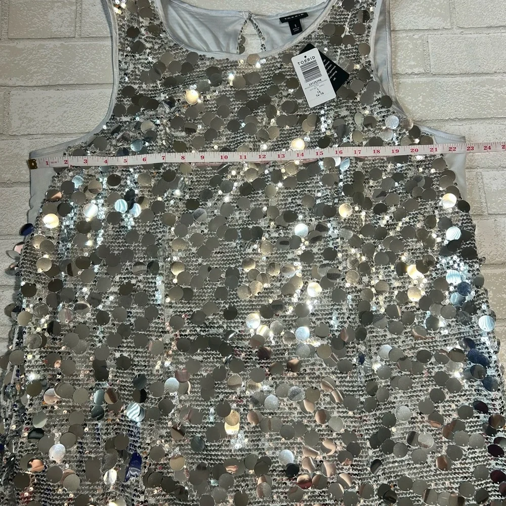 torrid Silver Sequin Mini Dress - Picture 8 of 8